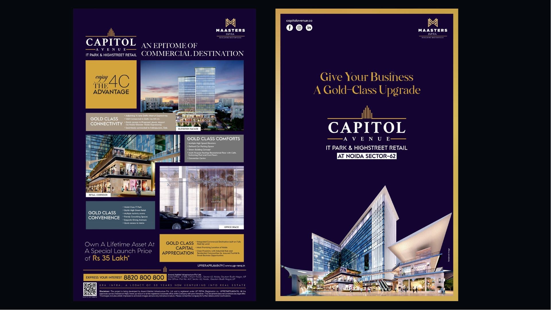 Capitol Avenue press ads: An epitome of commercial destination; Give your business a gold-class upgrade